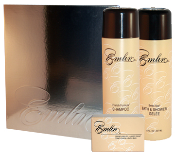 Emlin Shampoo 8 oz., Bath & Shower Gelee 8 oz. & Soap 4.4 oz. Gift Set-0