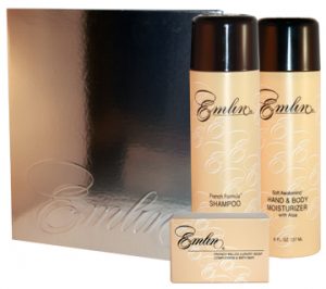 Emlin Shampoo 8 oz., Hand & Body Moisturizer 8 oz. & Soap 4.4 oz. Gift Set-0